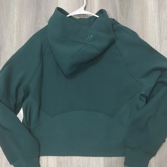 lululemon athletica storm teal Green and Gold full Zip-Up scuba M/L - Picture 8 of 9